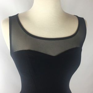 Guess Meshed Top Black Dress Size Small